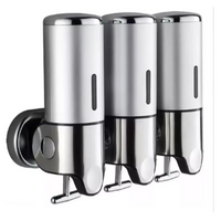DISPENSADOR TRIPLE JABON SHAMPO LIQUIDOS