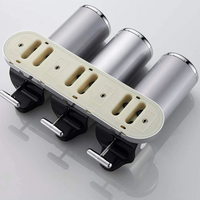 DISPENSADOR TRIPLE JABON SHAMPO LIQUIDOS