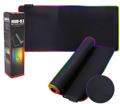 Pad Mouse Gamer Rgb Luz Led EH
