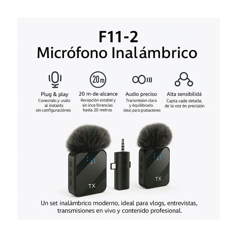 Micrófono de solapa F11 TL